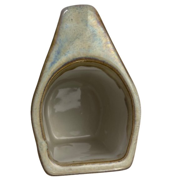 Vintage Drip Glaze Stoneware Rodolfo Padilla Tan Coffee Mug Flat Front 4.25" - Picture 4 of 9